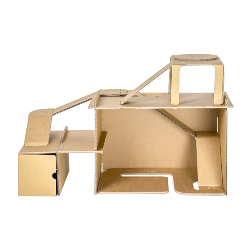 Garage à jouets en carton