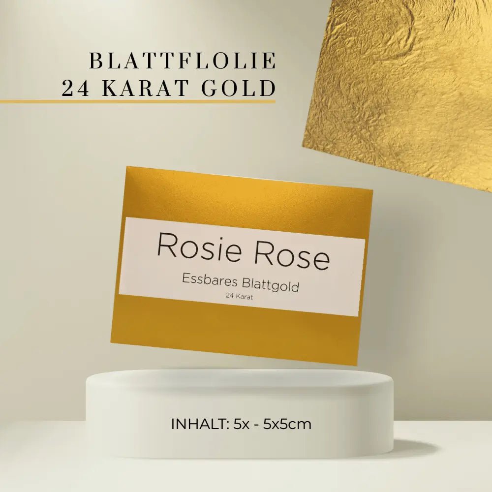 Edible leaf foil - 24 carat gold & 999 silver | B2B