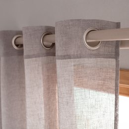 Ösenvorhang 140x280 cm Gofis Home Combe Wassergrau 502/48