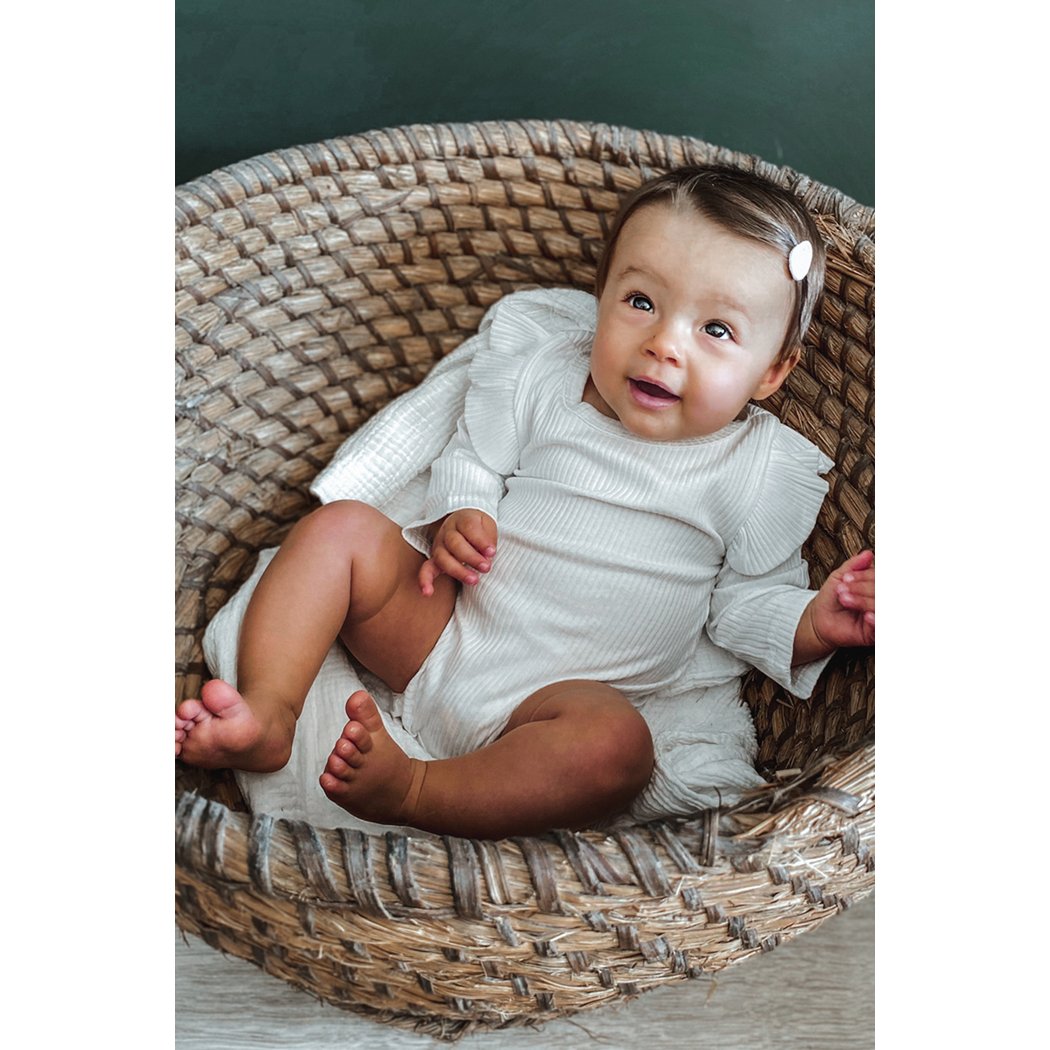 Ravies - Ruffle Romper - Weiß