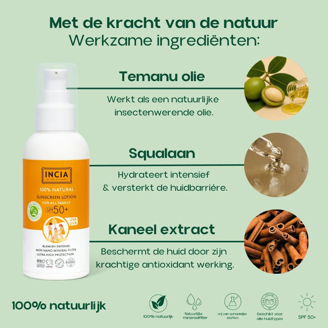 INCIA Natürlicher Sonnenschutz LSF 50+