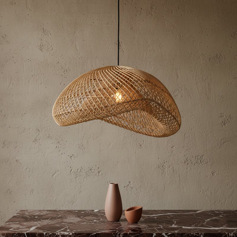 Maze hanging lamp organic natural