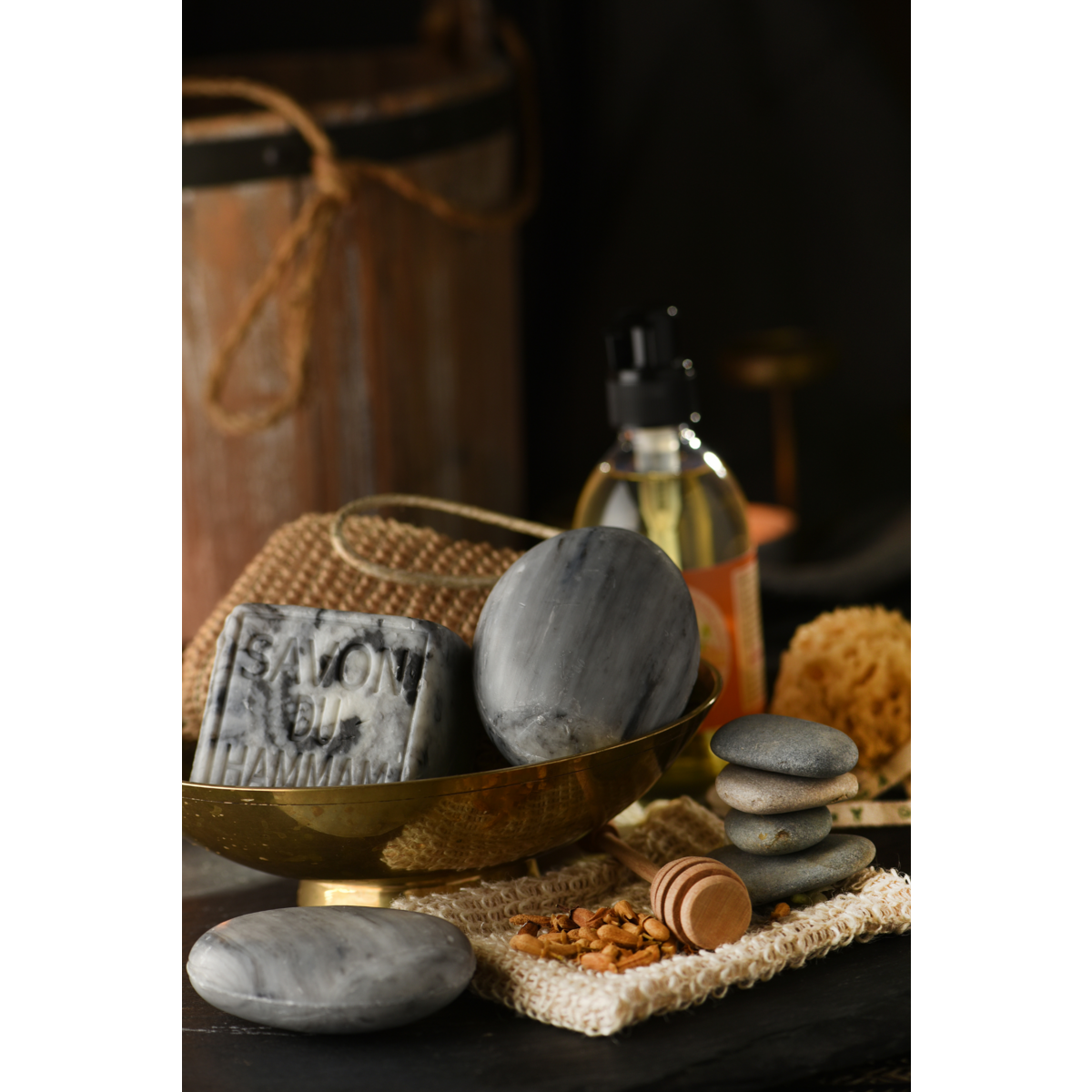 Hammam Cube Soap (Honey, Orange Blossom) 260g