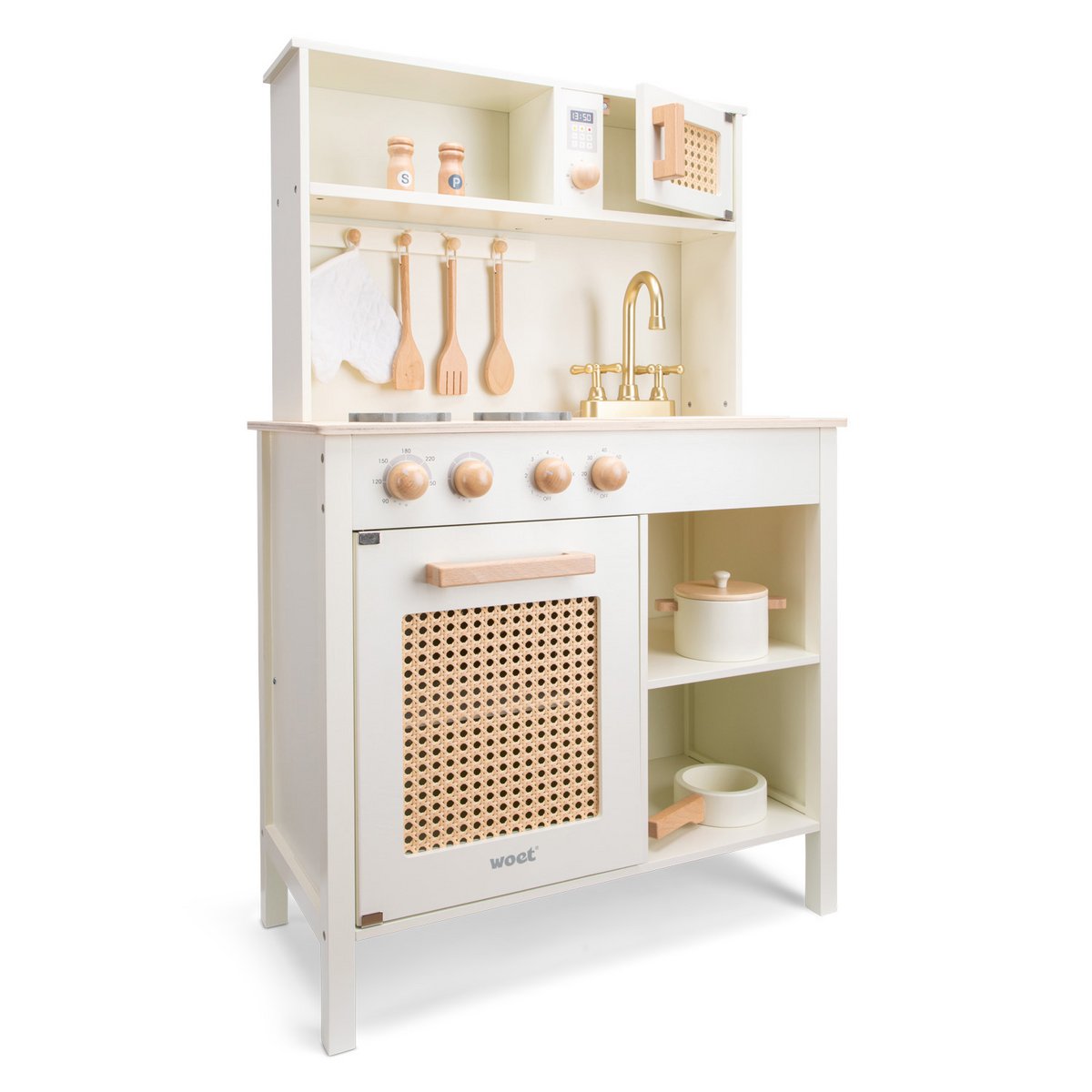 Cocina infantil de juguete de madera - Rattan