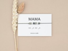 Morse code armband Mama (zilver,rosé goud,goud)