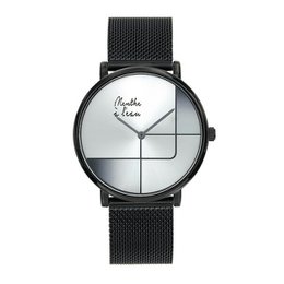 L'Indécise ur Sort mesh armbånd med gråt design