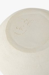 Handmade vase Cleo from Portuguese ceramics matt ecru 16 x 17 cm