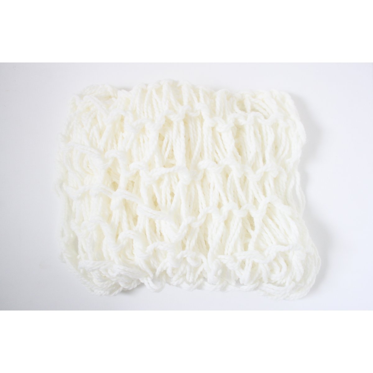 Wool white infinity scarf - wool