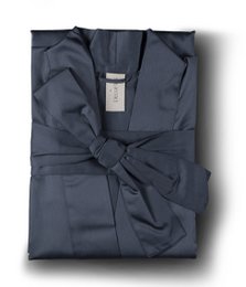 Badjas Kimono Effen Antraciet