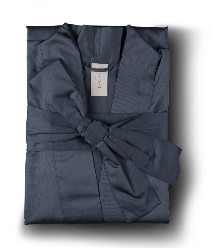 Badjas Kimono Effen Antraciet