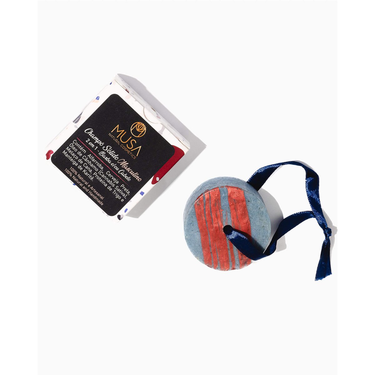Festes Shampoo für Männer 2 in 1 – Bart und Haare