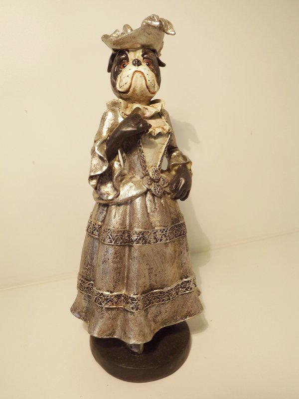 Dandy lady-dog polyresin