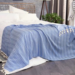 Coperta reversibile in cotone Nora