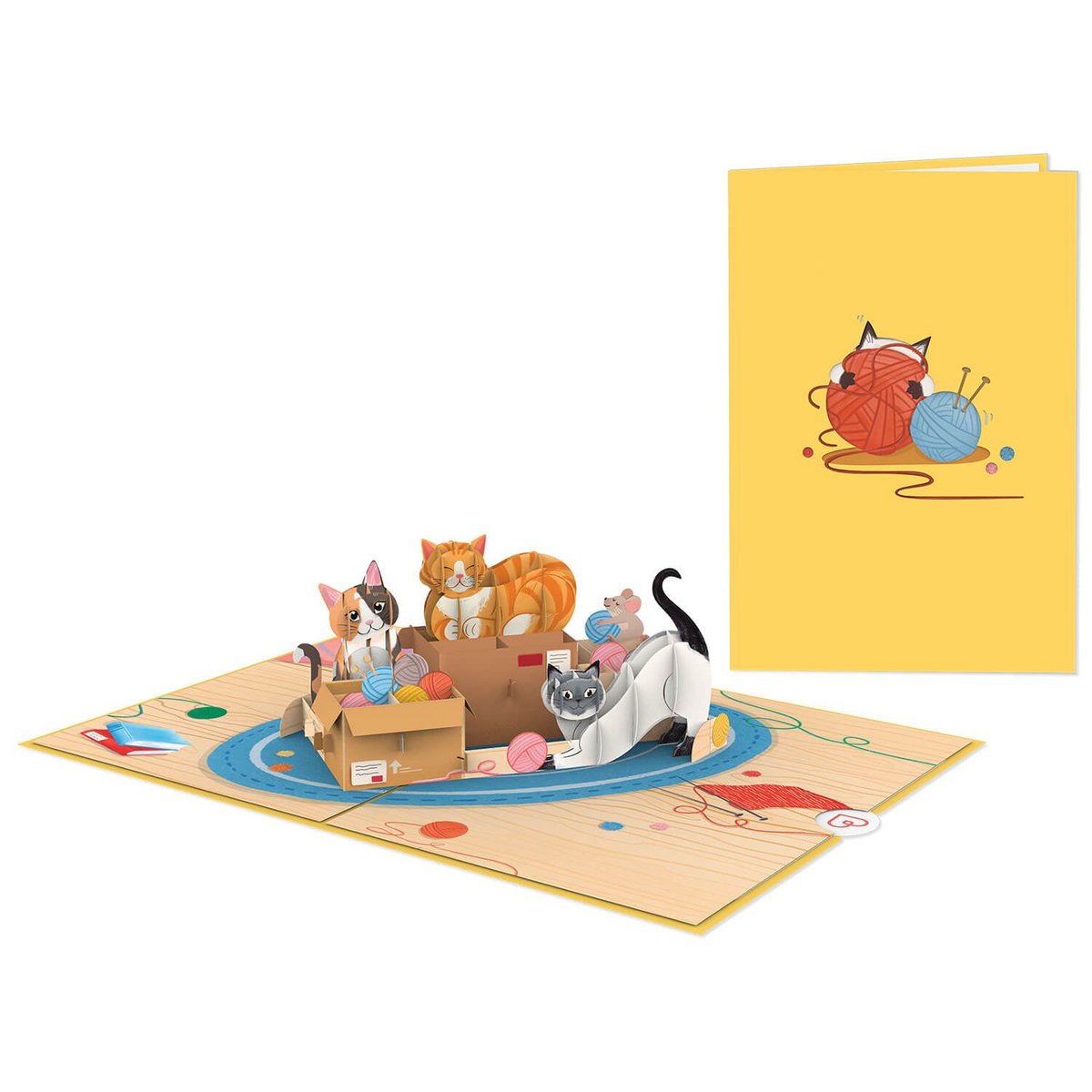 Cute cat pop-up card