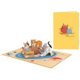 Cute cat pop-up card