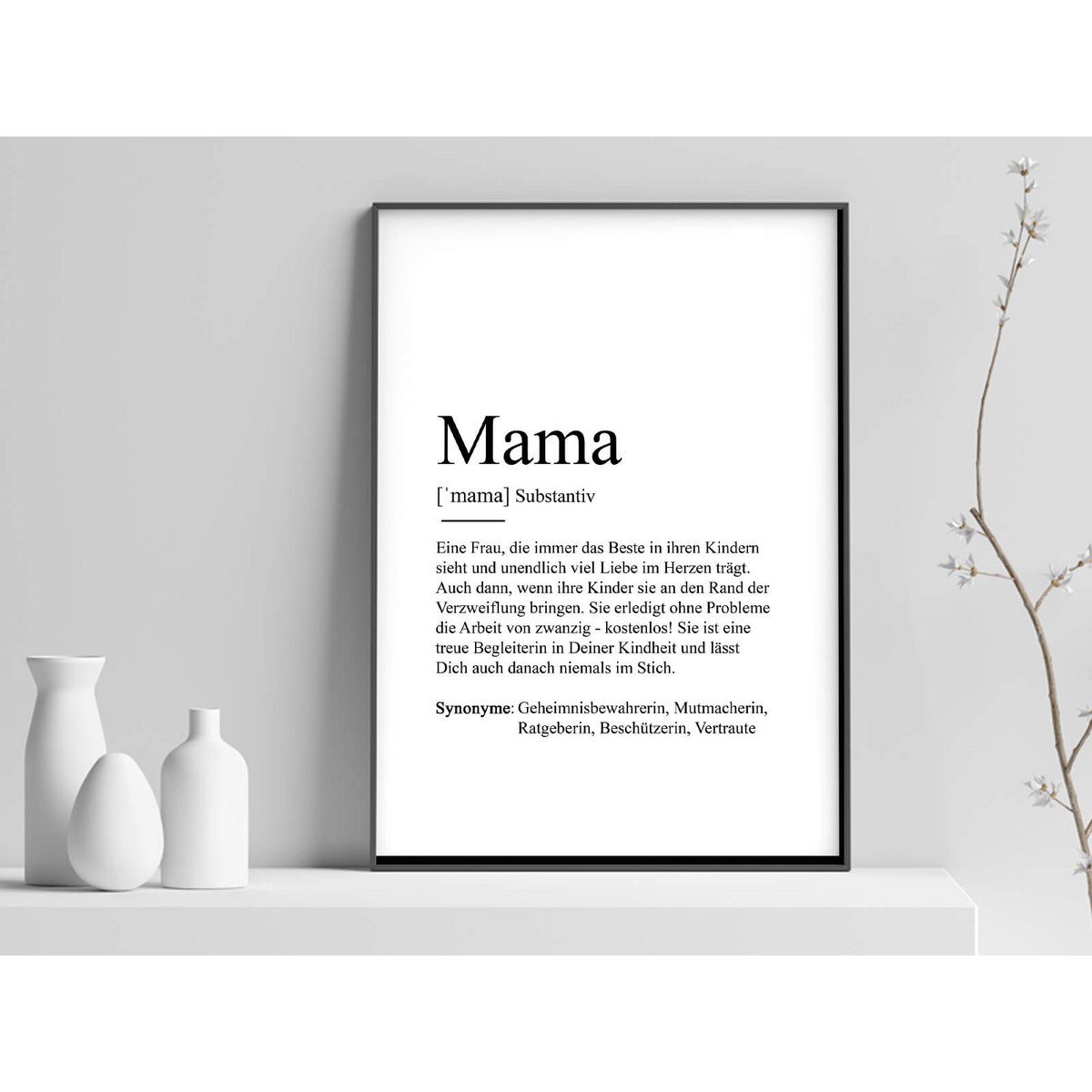 Definitie "mama" poster