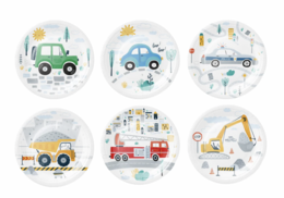 Vehículos con placas de papel | 6 impresiones | 18cm