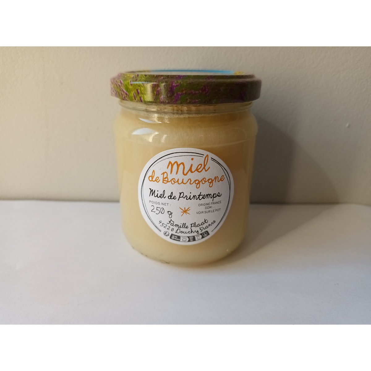 Miel Cremosa de Primavera de Borgoña 250gr Miel Cremosa de Flores de Primavera