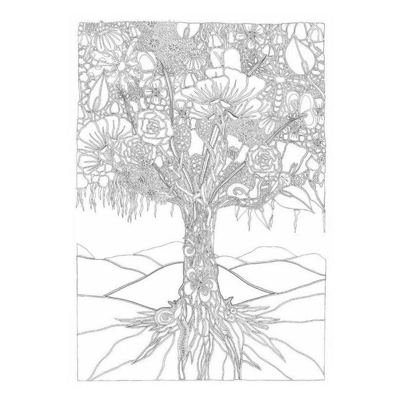 16 cards A5 Coloring poster book 1