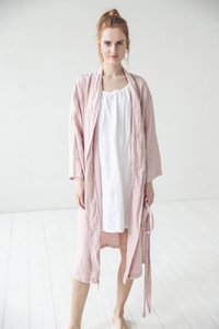 Soft Linen Bathrobe in Various colors