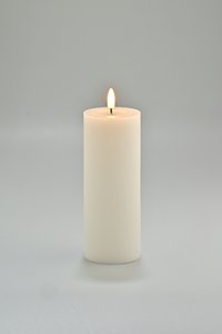 LED candle white with timer and wax mirror Copy 2