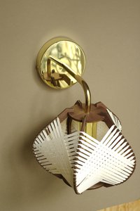 Weiße Wandlampe