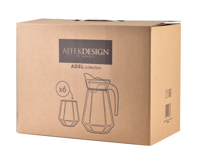 ADEL Set of jug and 6 glasses 1.4L 6x330ml