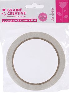 DUBBELZIJDIGE KLEEFBAND 12mm X 16 M