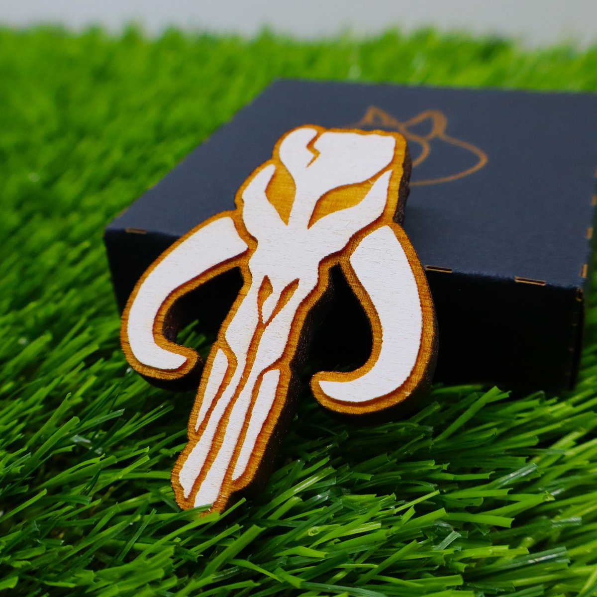 Drewniane lodówki Star Wars - Laserowe ręcznie malowane symbole - Mandalorian, Jedi, Imperium, Rebelianci, Republika, Pierwsze Zamów