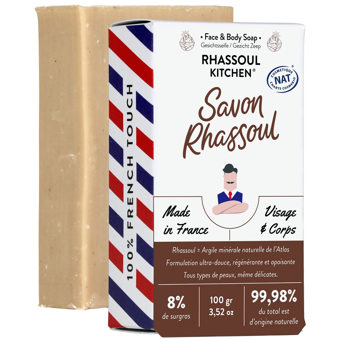 COCINA RHASSOUL - Jabón natural para rostro y cuerpo
