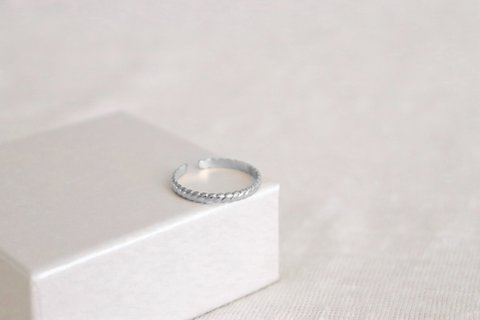 Croissant-Ring – Silber