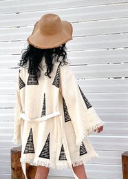 Khafre Kurzer Kaftan aus Bio-Baumwolle