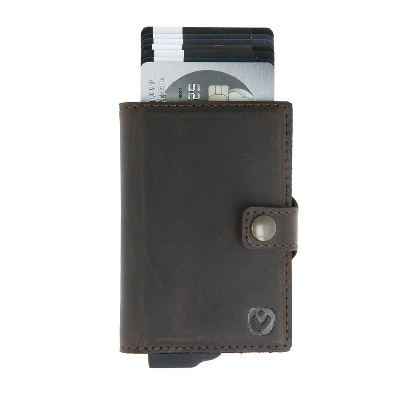 Card Case Plus Wallet Vintage Brown