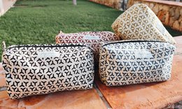 PACK OF 3 UNITS - BLOCK PRINT COTTON CLUTCH DEIA COLLECTION