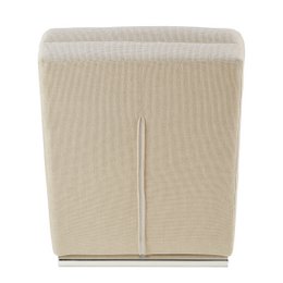 Chaise longue structured fabric beige