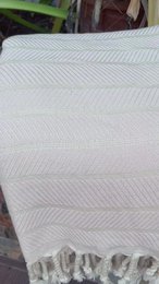 Asciugamano Sauna Hammam ILVA in cotone di bambù – Asciugatura rapida e leggero – Bianco - 180x100 cm