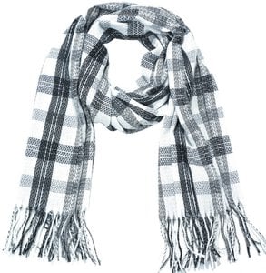 T-L1.1 SCARF705-185-1 Scarf Soft Checkered 180x70cm