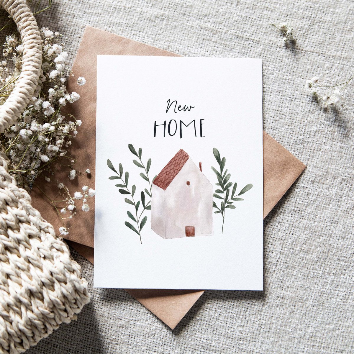 Folding card "New Home pastel" | move