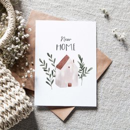 Folding card "New Home pastel" | move