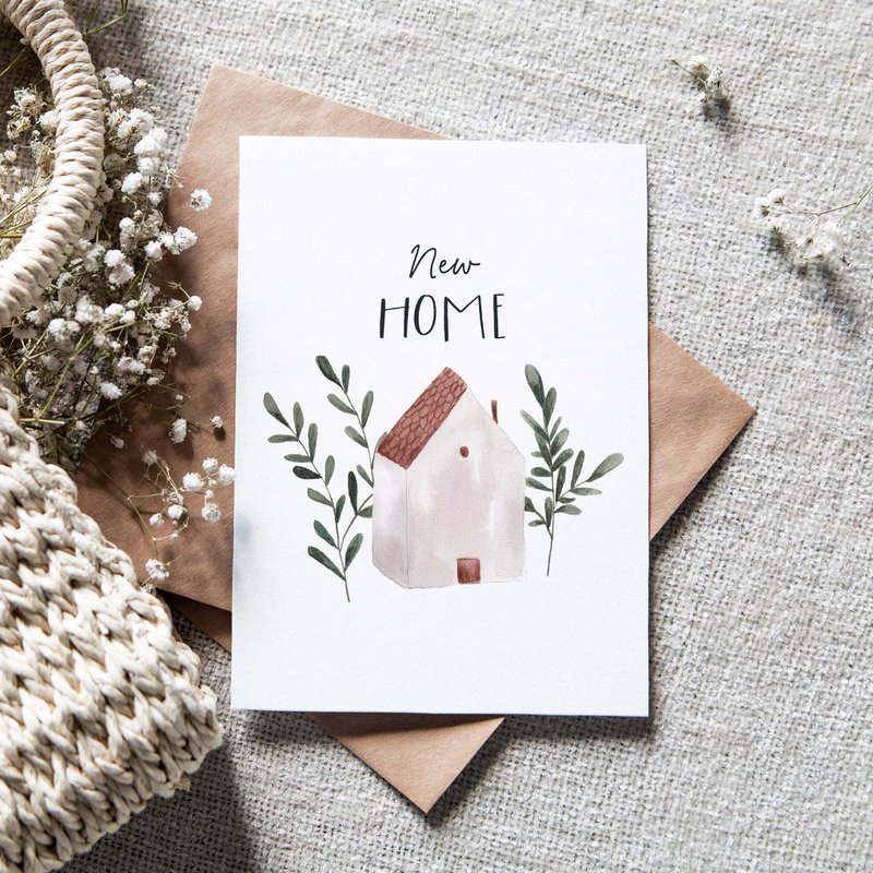 Foldekort "New Home pastel" | bevæge sig