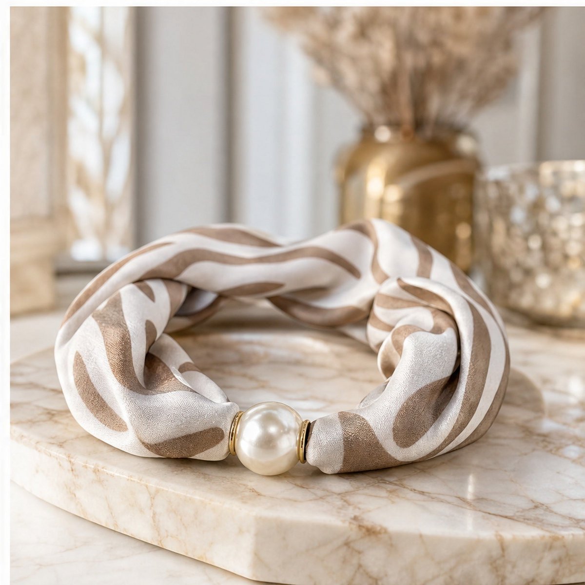 HS Pearl Scarf Zebra Print - Multiple Colors