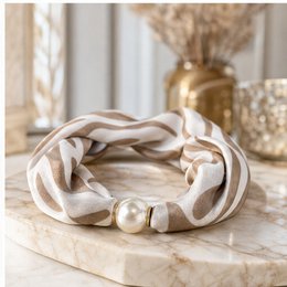 HS Pearl Scarf Zebra Print - Multiple Colors