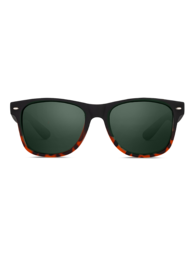  Stylish sunglasses with a classic wayfarer frame in a variety of colors including British green, volcano brown, sky blue, ocean blue, ink black, and fog grey.