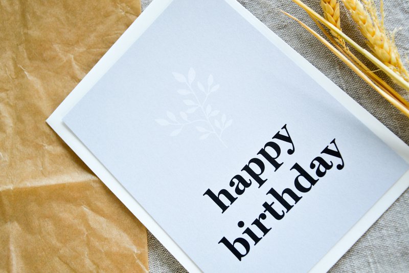 Cartolina "Buon compleanno"