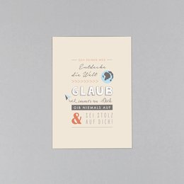 Postkarte Glaub an dich Robin