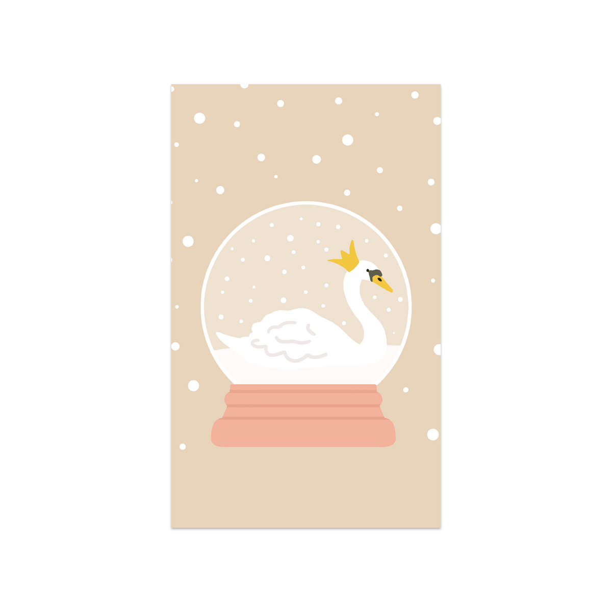 Mini map snow globe