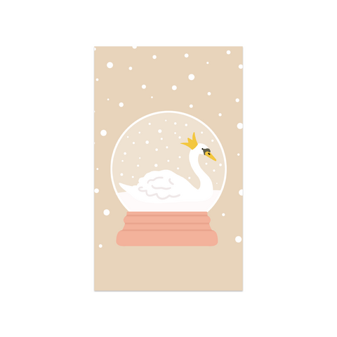 Mini map snow globe