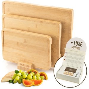 Gift Set 3 Cutting Boards Bamboo