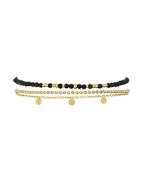 Bracelet 'Alexis' - Black Obsidian