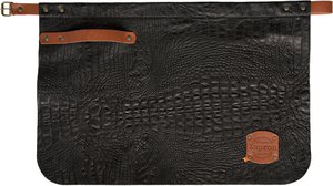 Xapron - New York Caiman Sloof with waistband leather - Black